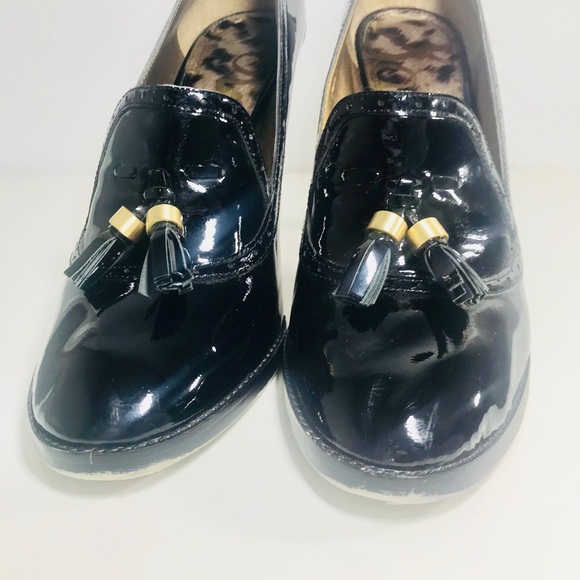 Sam Eldman Truman black patent leather gold tassel - Picture 5 of 8